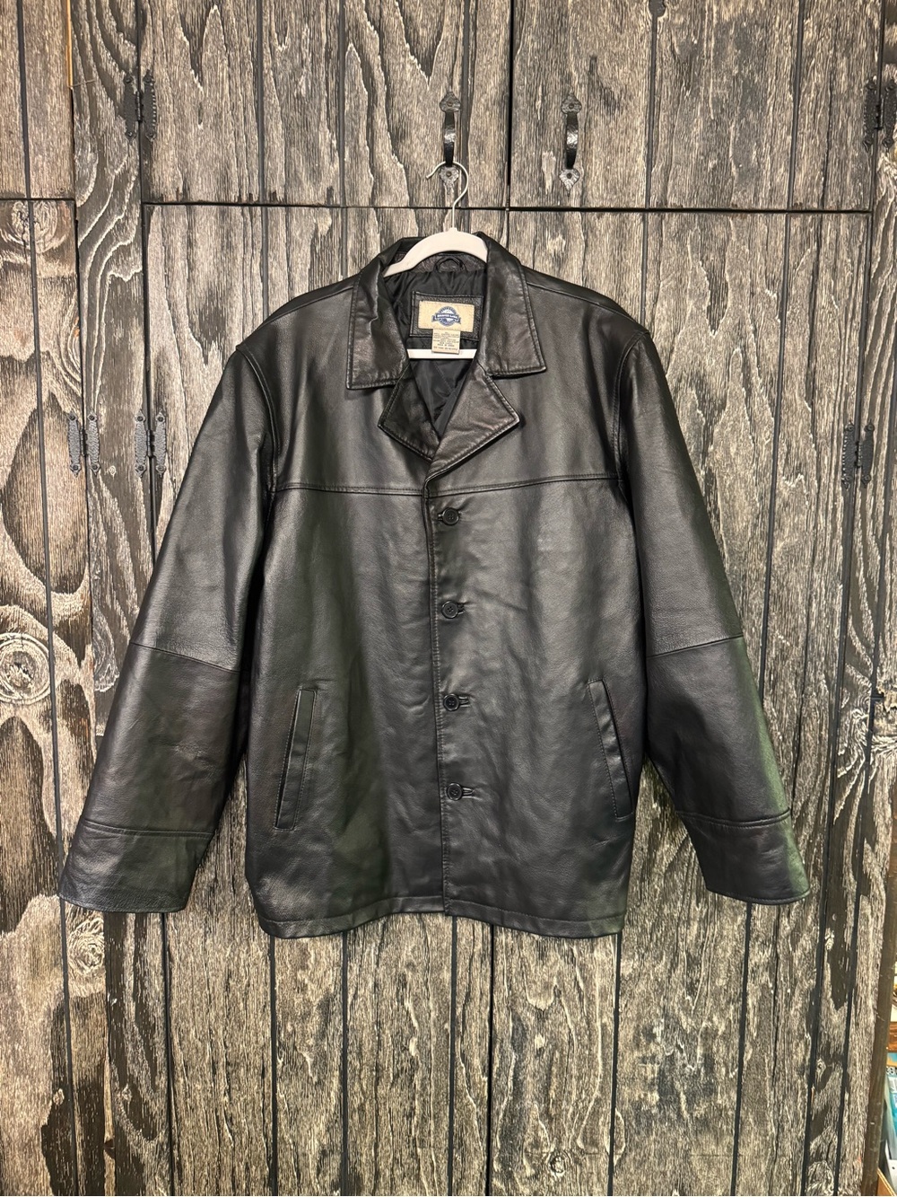 Shaver Lake Outfitters Genuine Leather Jacket, Black, XL